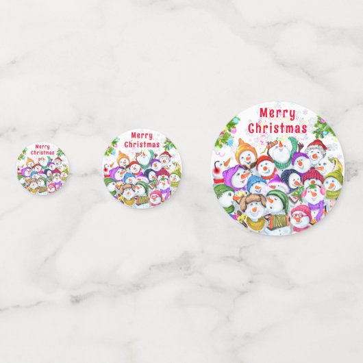 Kerstfeest Confetti (Achterkanten)