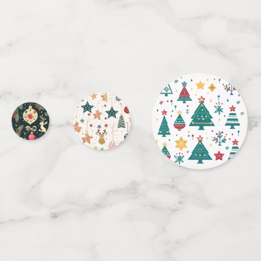 kerstfeest confetti (Achterkanten)