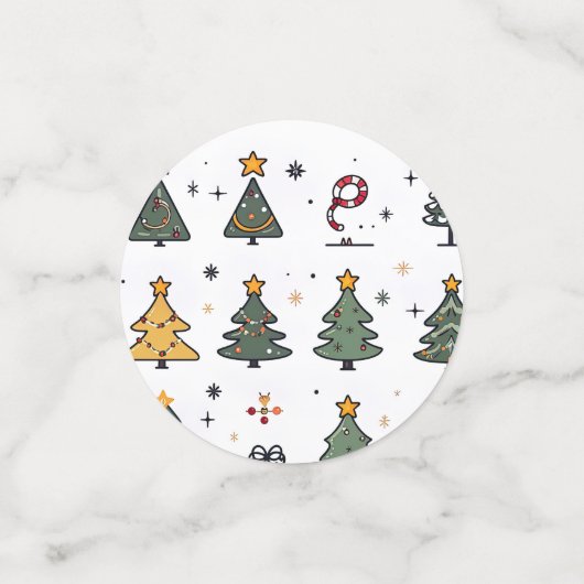 kerstfeest confetti (Kleine voorkant)