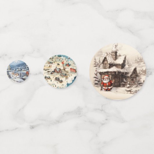 kerstfeest confetti (Achterkanten)