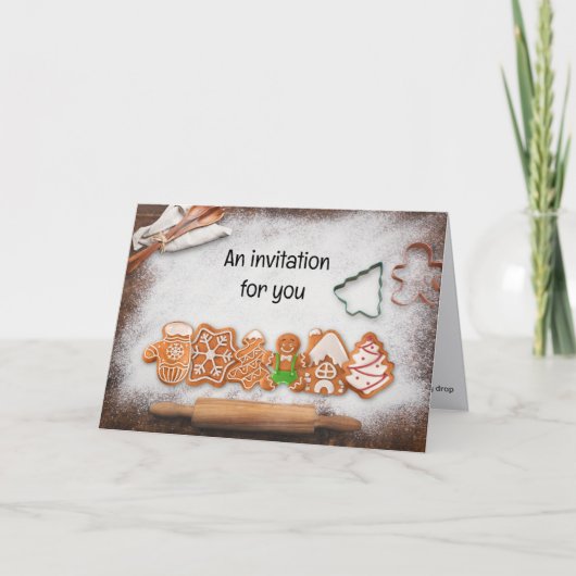 Kerstfeest Cookie-uitwisseling Thema Peperkoek (Voorkant)