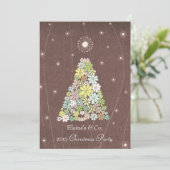 Kerstfeest Corporate Work Zakelijke Functie Kaart (Staand voorkant)