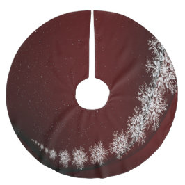 Kerstfeest Crystal Snowflakes Red Rustic Kerstboom Rok