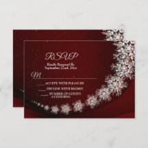 Kerstfeest Crystal Snowflakes Red Rustic