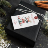 Kerstfeest Dalmatische puppy Cadeaulabel