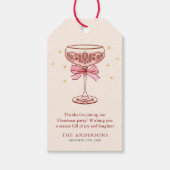 Kerstfeest Dank je-tag Cadeaulabel (Voorkant)