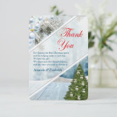 Kerstfeest Dankjewel Bedankkaart (Staand voorkant)