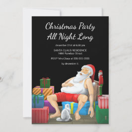 Kerstfeest de hele nacht kaart