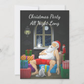 Kerstfeest de hele nacht lang kaart (Achterkant)