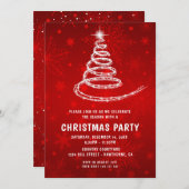 Kerstfeest de magie kerstboomviering kaart (Voorkant / Achterkant)