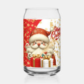 Kerstfeest decoratie blikvorm glas (Voorkant)
