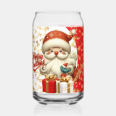 Kerstfeest decoratie blikvorm glas (Achterkant)