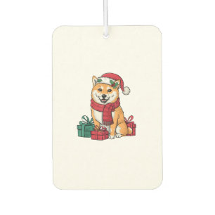 Kerstfeest Decoratie Kerstman Shiba Inu Hond Kerst Luchtverfrisser