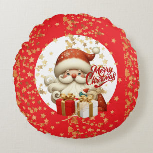 Kerstfeest decoratie ornament🎅 rond kussen