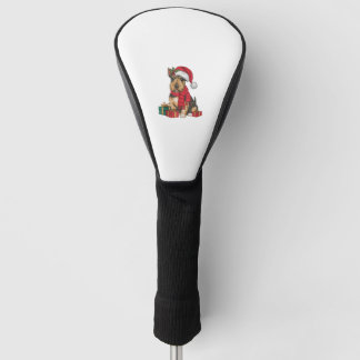 Kerstfeest Decoratie Santa Irish Terrier Hond Chri Golfheadcover