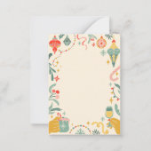 Kerstfeest decoratie uitnodiging (Voorkant)