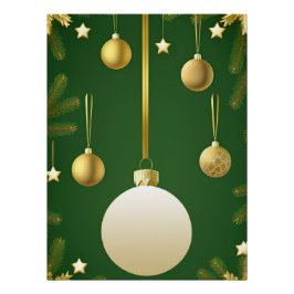 Kerstfeest decoraties perfect poster