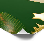 Kerstfeest decoraties perfect poster (Hoek)