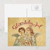  kerstfeest Deense groeten Feestdagenkaart (Voorkant / Achterkant)