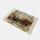 kerstfeest deurmat (Schuin)