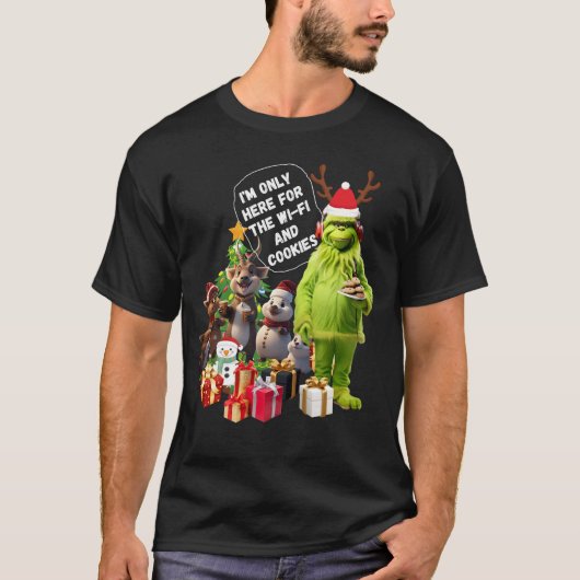 Kerstfeest Dieren T-shirt (Voorkant)