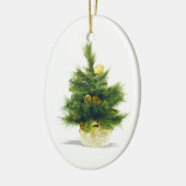 Kerstfeest Dierenfeestdag - Versiering van de kers Keramisch Ornament (Links)