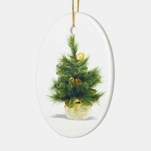 Kerstfeest Dierenfeestdag - Versiering van de kers Keramisch Ornament (Links)