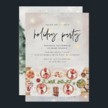 Kerstfeest Diner Moderne Waterverf Kaart<br><div class="desc">Kerstfeest Feestdiner Moderne Waterverf Uitnodiging Stuur me een bericht als je aanpassingen nodig hebt</div>