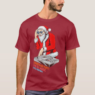 kerstfeest Disco 70s Dance Party dj T-shirt