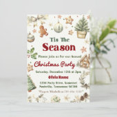 Kerstfeest Dit Het Seizoen Cookies Kaart (Staand voorkant)