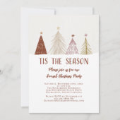 Kerstfeest Dit Seizoen Elegante Sneeuwbomen Kaart (Voorkant)