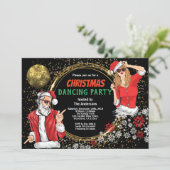 Kerstfeest DJ disco danst vuile kerstkerstfeest Kaart (Staand voorkant)