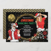 Kerstfeest DJ disco danst vuile kerstkerstfeest Kaart (Voorkant / Achterkant)