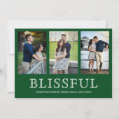 Kerstfeest | Drie fotocollage Feestdagenkaart (Voorkant)