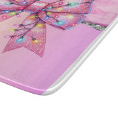 Kerstfeest Druppel Bling Feestelijke Vrolijke Kers Snijplank (Hoek)