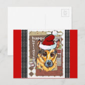 KERSTFEEST DUITSE HERDER FEESTDAGENKAART (Voorkant / Achterkant)