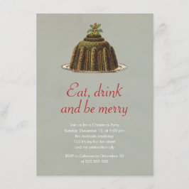 Kerstfeest Eat Drink zijn prettige feestdag Kaart