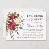 Kerstfeest Eat Drink zijn prettige feestdag Kaart (Voorkant)