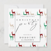 Kerstfeest Edelsteen Kristal Rendier Kaart (Voorkant)