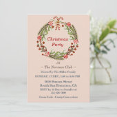 Kerstfeest Eenvoudige krans Candy Canes Kaart (Staand voorkant)