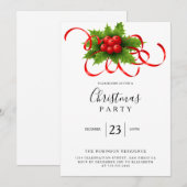 Kerstfeest Elegant Botanisch Kaart (Voorkant / Achterkant)