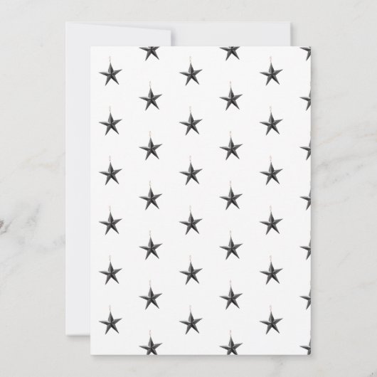 Kerstfeest Elegant Scandinavian Ornament Kaart (Achterkant)