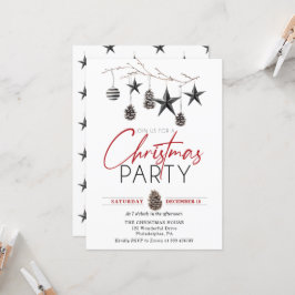 Kerstfeest Elegant Scandinavian Ornament Kaart