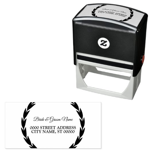 Kerstfeest Elegant verlaat Vintage Zelfinktende Stempel (In situ)