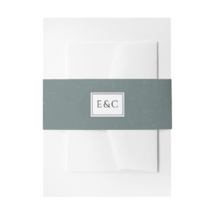 kerstfeest   Elegant Winter Weddenschap Monogram Uitnodigingen Wikkel