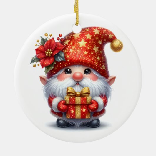 Kerstfeest Elf Ornament (Achterkant)