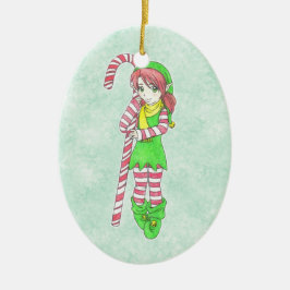 Kerstfeest Elf Ornament