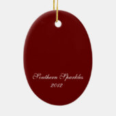 Kerstfeest Elf Ornament (Achterkant)