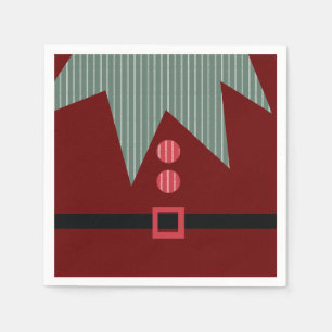 Kerstfeest Elf Suit Holiday Servet