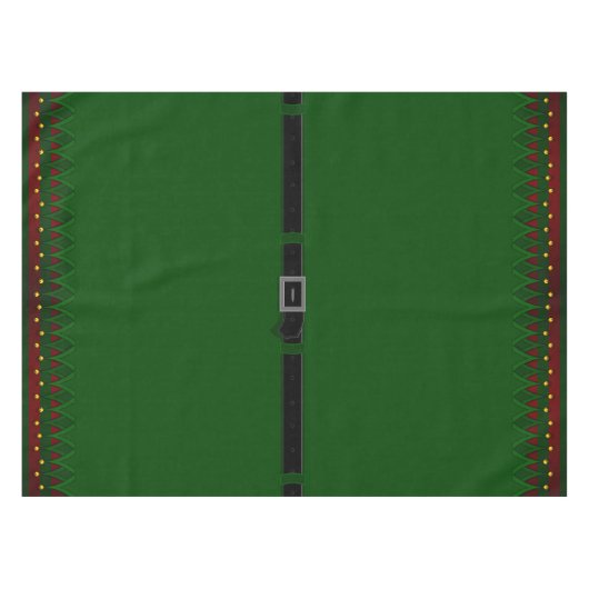 Kerstfeest Elf Tablecloth Cute Holiday Elf Decor Tafelkleed (Voorkant (Horizontaal))